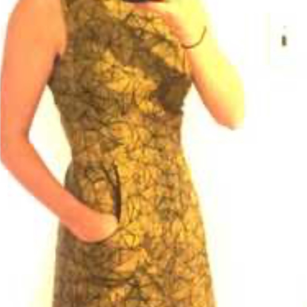 Nooworks Abstract Geometric Fit Flare Pocket A Line Mini Dress Size XL - Picture 7 of 9